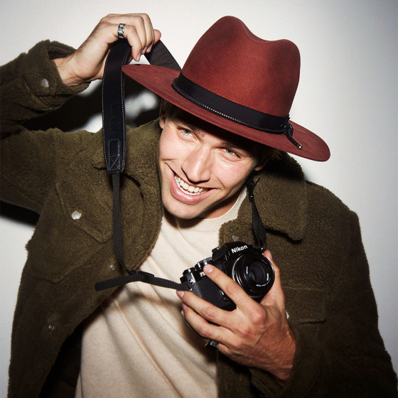 Fedora Sterne Wool Felt Ochre Hat - Bailey