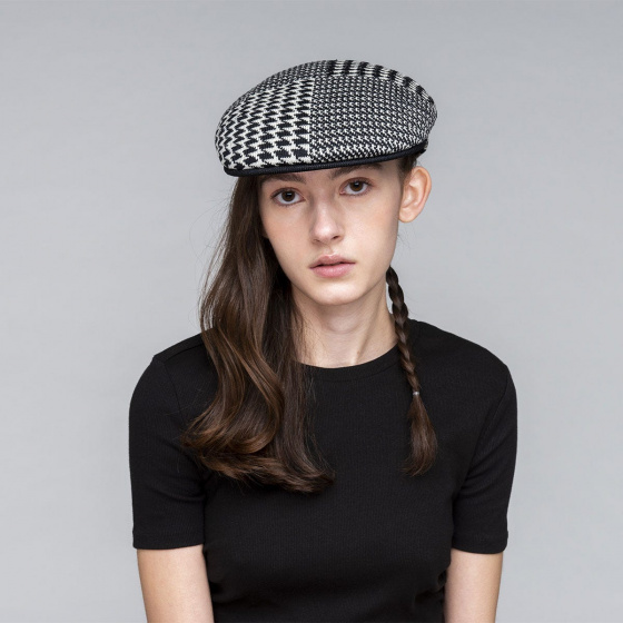 Aba Flat Cap black and white - Kangol Aba Flat Cap black and white - Kangol