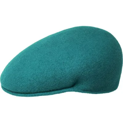 Casquette plate La Poly verte turquoise - Kangol