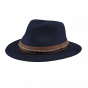 Fedora Taxas hat navy blue wool felt - Barts