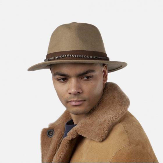 Fedora Taxas brown wool felt hat - Barts
