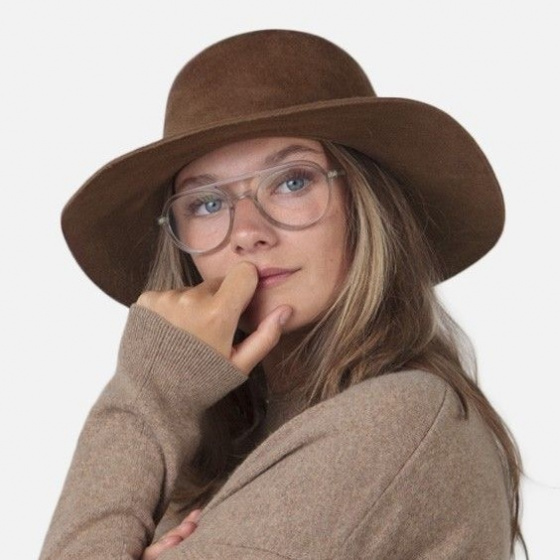 Capeline Noleta feutre laine marron - Barts