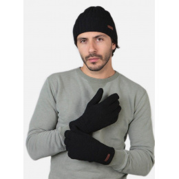 Haakon Black Wool Gloves- Barts