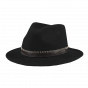 Fedora Oaklyn Black Wool Felt Hat - Barts