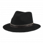 Oaklyn Fedora Hat Black Wool Felt - Barts