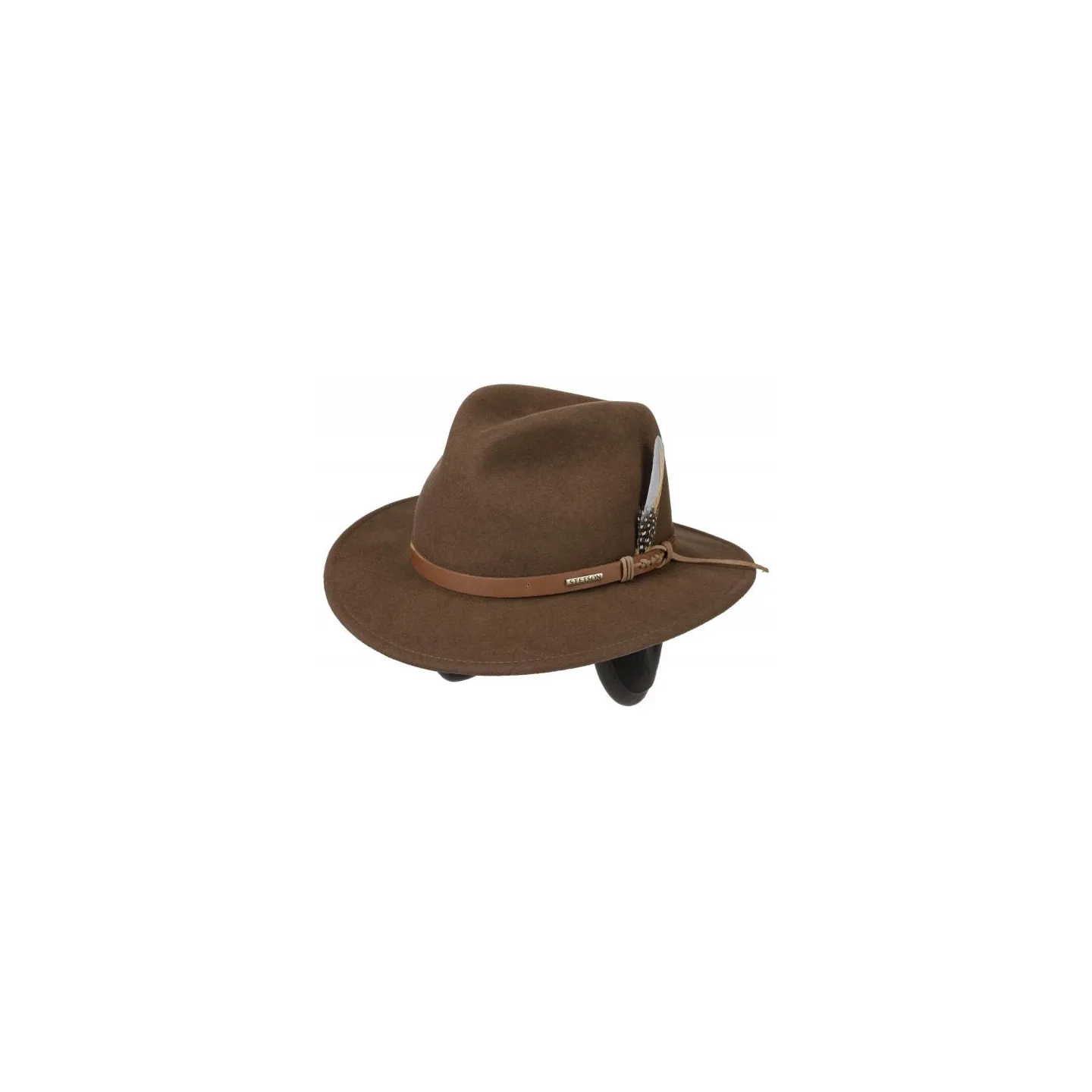 Chapeau Traveller Hershey Vitafelte Cache-Oreilles Feutre Marron - Stetson  Reference : 13823| Chapellerie Traclet