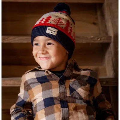 Bonnet Enfant à Pompon Evano - Pipolaki  - Pipolaki | Chapellerie Traclet