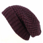 Long Bellevarde Beanie Wool & Mohair Burgundy - Traclet