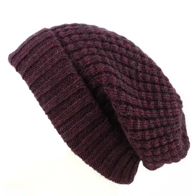 Bonnet Long Bellevarde Laine & Mohair Bordeaux - Traclet Reference : 13847 | Chapellerie Traclet