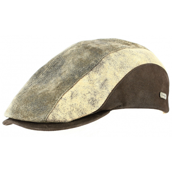Casquette Plate Verona Patchwork Cuir- Traclet Casquette Plate Verona Patchwork Cuir- Traclet