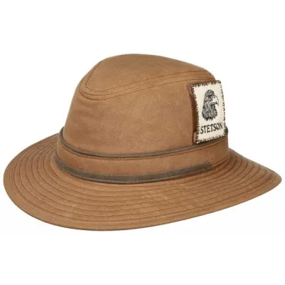 Chapeau Traveller Kalispell Wax Cognac  - Stetson  Reference : 13887| Chapellerie Traclet