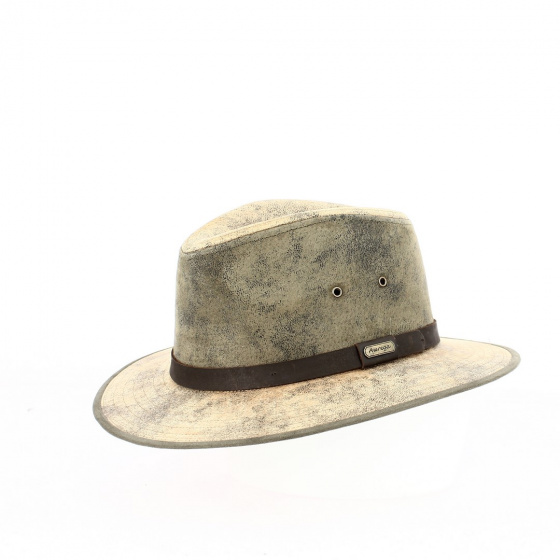 Chapeau Auckland cuir Marron - Traclet