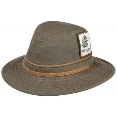 Traveller Kalispell Wax Khaki Hat - Stetson Reference: 13890| Traclet Hat Shop