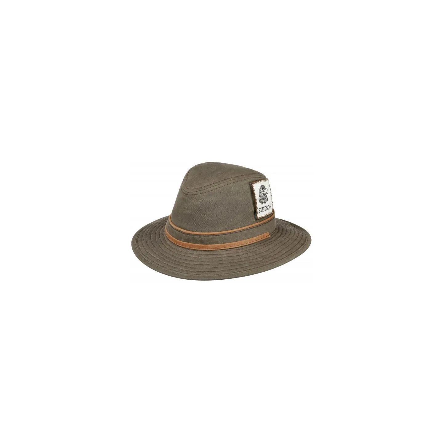 Chapeau Traveller Kalispell Wax Kaki - Stetson Reference : 13890| Chapellerie Traclet