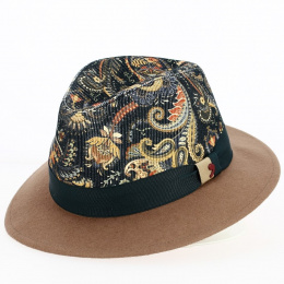 Fedora hat Le colory brown wool felt - Traclet