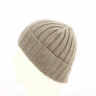 Bonnet Cuffia Cachemire beige - Traclet