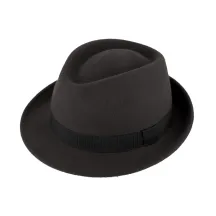 Chapeau Porkpie Bilbao feutre Gris - Traclet Reference : 11056 | Chapellerie Traclet