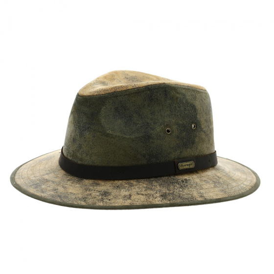 Chapeau Auckland cuir Marron - Traclet