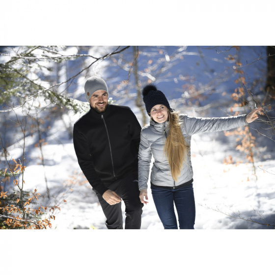 Zelie Black Pompon Hat - Le Drapo