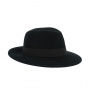 Fedora Canberra hat felt black hair - Traclet