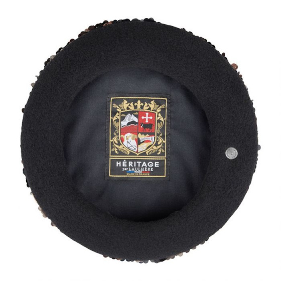Zaha Sequin Beret Winter Colors - Laulhère
