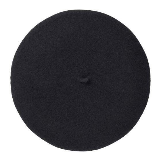 Black Wool Pina Beret - Heritage by Laulhère