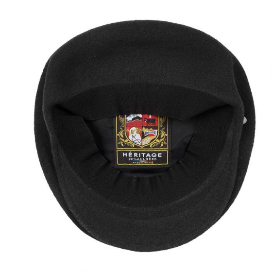 St Jean Black Beret Cap - Heritage by Laulhère St Jean Black Beret Cap - Heritage by Laulhère