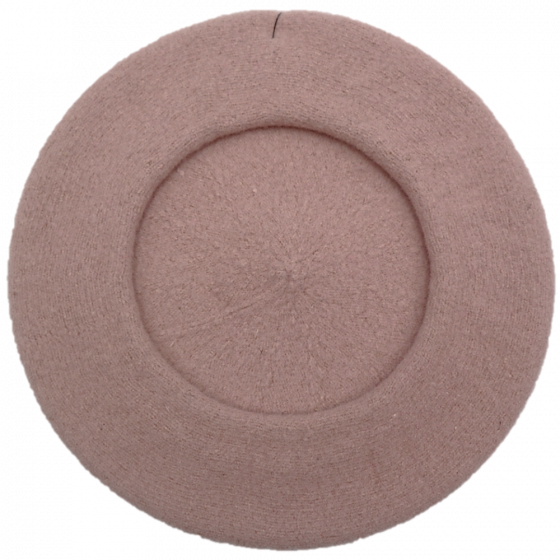Béret enfant laine rose pâle - Le Béret Français