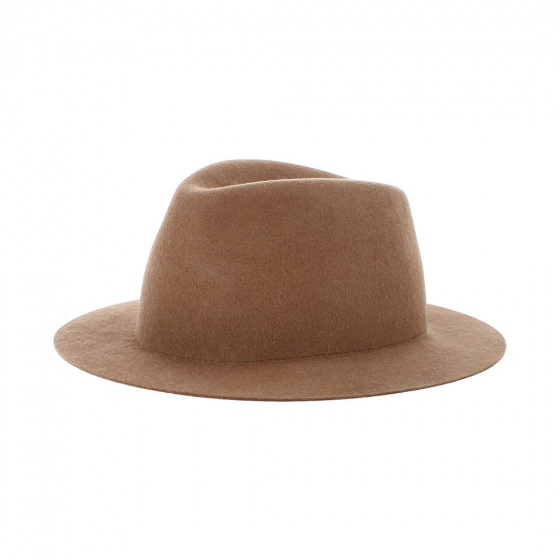 Fedora Rossella brown wool felt hat - Traclet