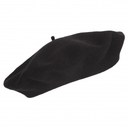 Beret Paris Basque noir Héritage by Laulhère