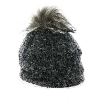 Bonnet à pompon Kiku gris anthracite - Traclet