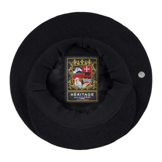 Béret Casquette Campus Noir - Héritage par Laulhère Béret Casquette Campus Noir - Héritage par Laulhère