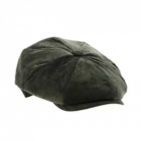 Khaki Velvet Irish Cap Frank - TRACLET Khaki Velvet Irish Cap Frank - TRACLET