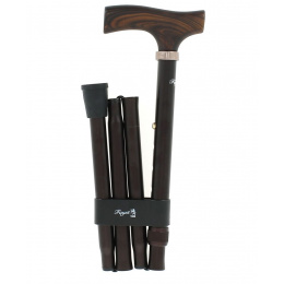 Folding & Adjustable Walking Stick in 4 Parts - Fayet