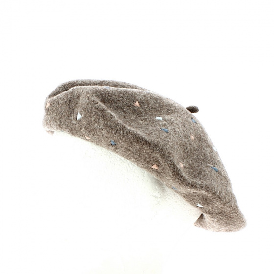 Brown wool beret - Traclet