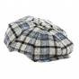 Frank Wool Irish Cap gray-blue checkered pattern - TRACLET