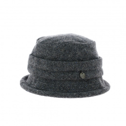 Cloche hat Flavy red wool - Traclet