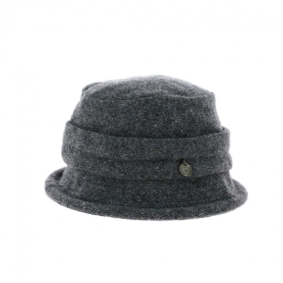 Cloche hat Flavy red wool - Traclet