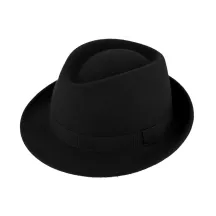 Chapeau Trilby Feutre  Noir - Traclet