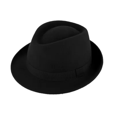 Chapeau Trilby Feutre  Noir - Traclet