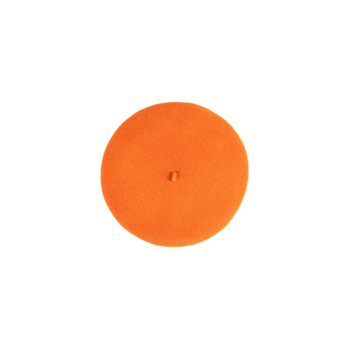 Béret Héritage par Laulhère - Orange  vif - beret de chasse -  Reference : 14036| Chapellerie Traclet