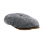 Flat cap Laurent grey wool - FLECHET