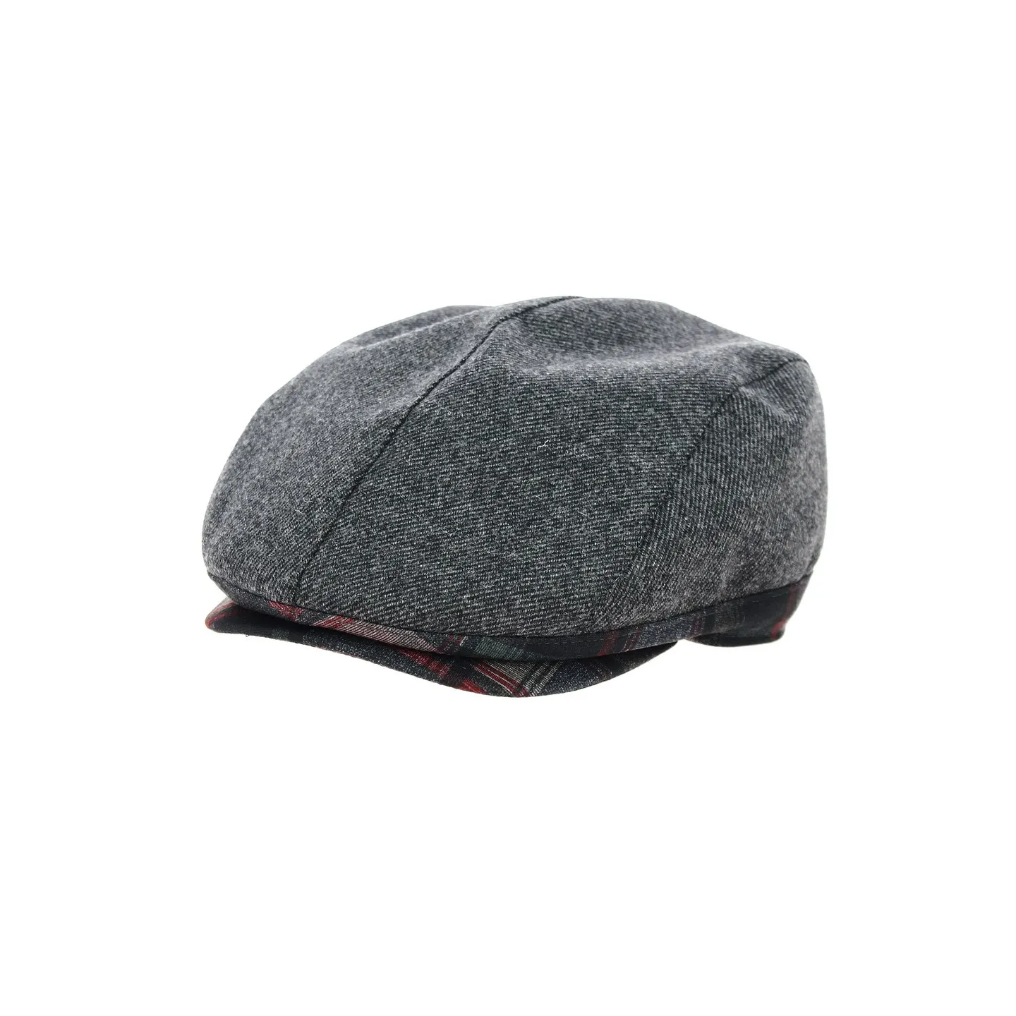 Flat cap DIDIER grey wool - Crambes
