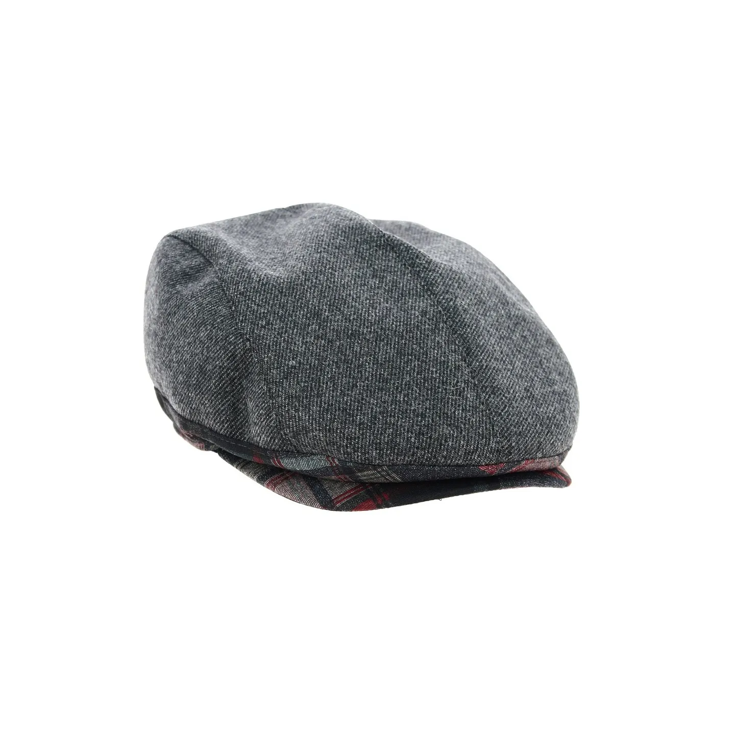 Flat cap DIDIER grey wool - Crambes