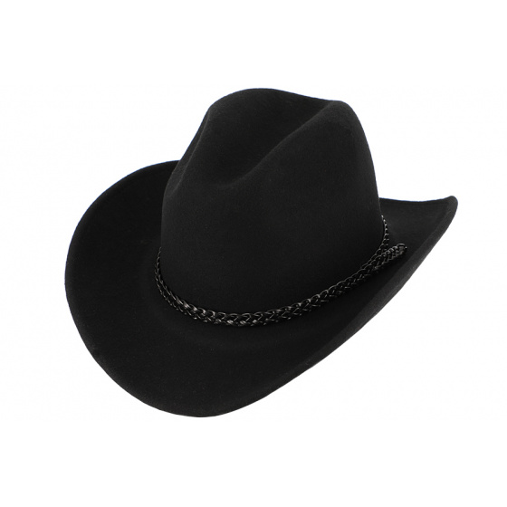 Black Western Oklahoma Hat - Traclet