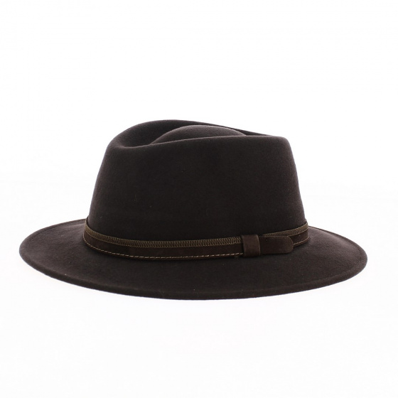 Traveller Paris Brown Wool Felt Hat - Traclet