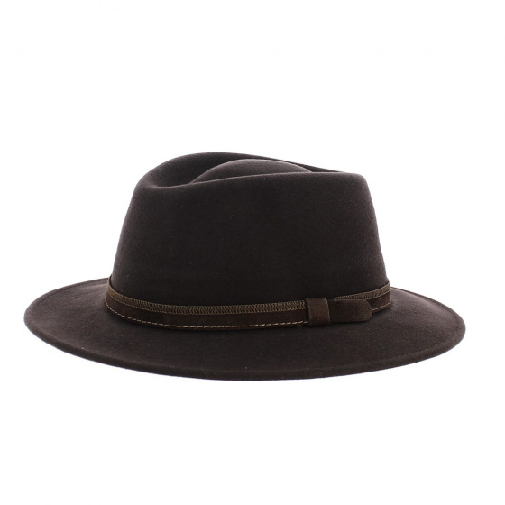 Chapeau Traveller Paris Feutre Laine Marron - Traclet