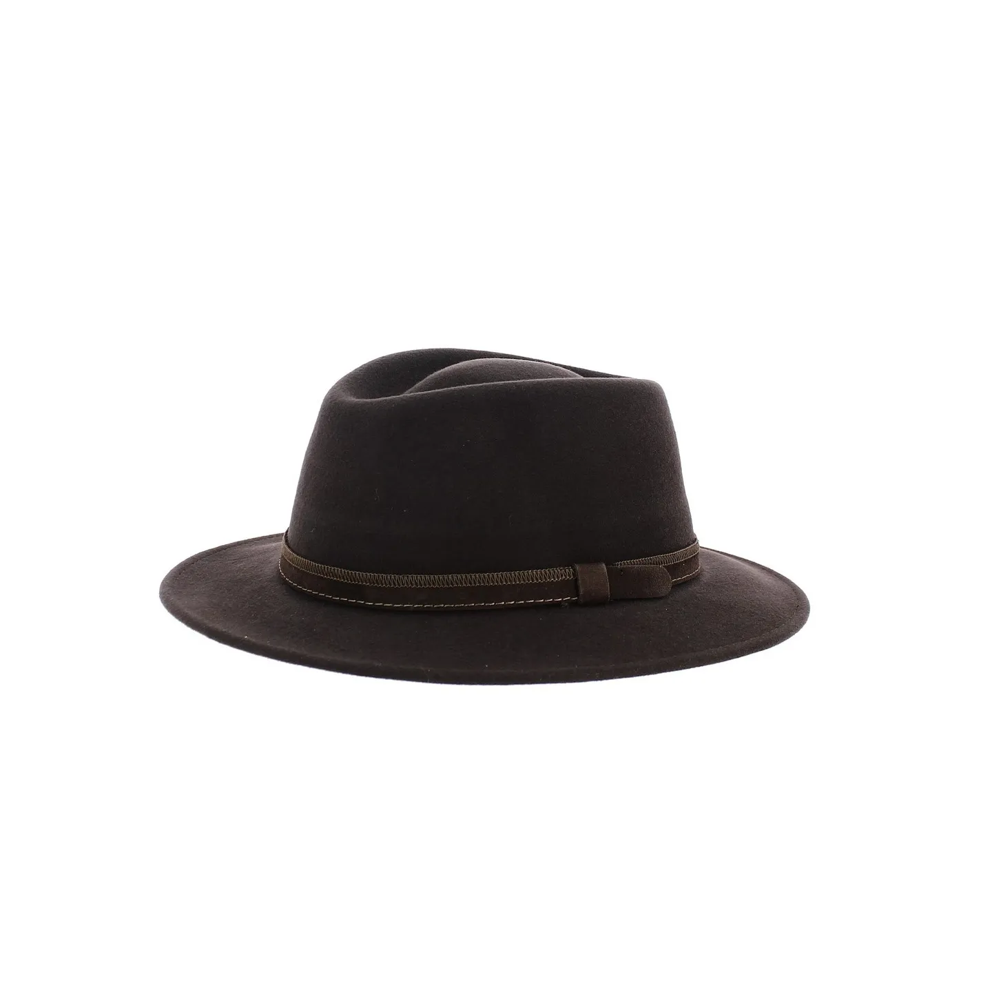 Chapeau Traveller Paris Feutre Laine Marron - Traclet Reference : 7638 | Chapellerie Traclet
