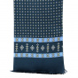 Dexo blue and yellow silk scarf - Traclet