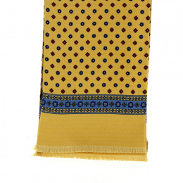 copy of Foulard en soie bordeaux et bleu - Traclet